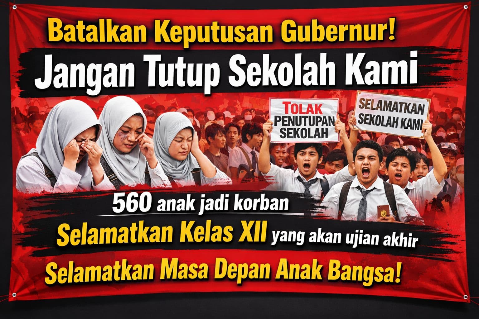 Gubernur KDM Cabut Izin SMK IDN Bogor, Wali Murid Geruduk Gedung Sate