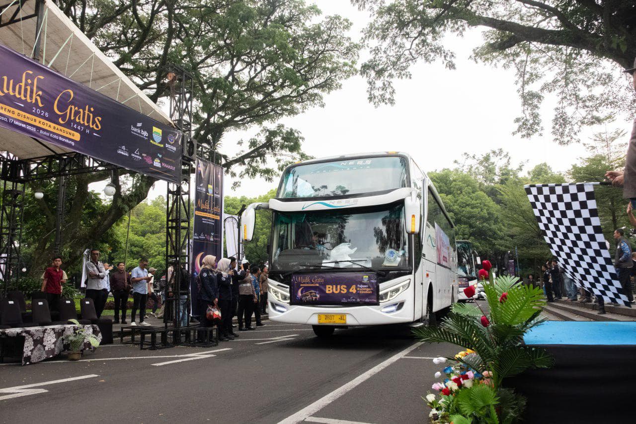 Mudik Gratis Pemkot Bandung Disambut Antusias Peserta Mudik